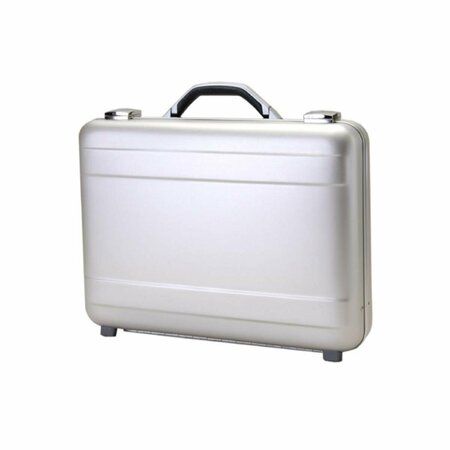 BETTER THAN A BRAND Molded Aluminum Attache Case, Silver - 4 x 13 x 18 in. BE3859503
